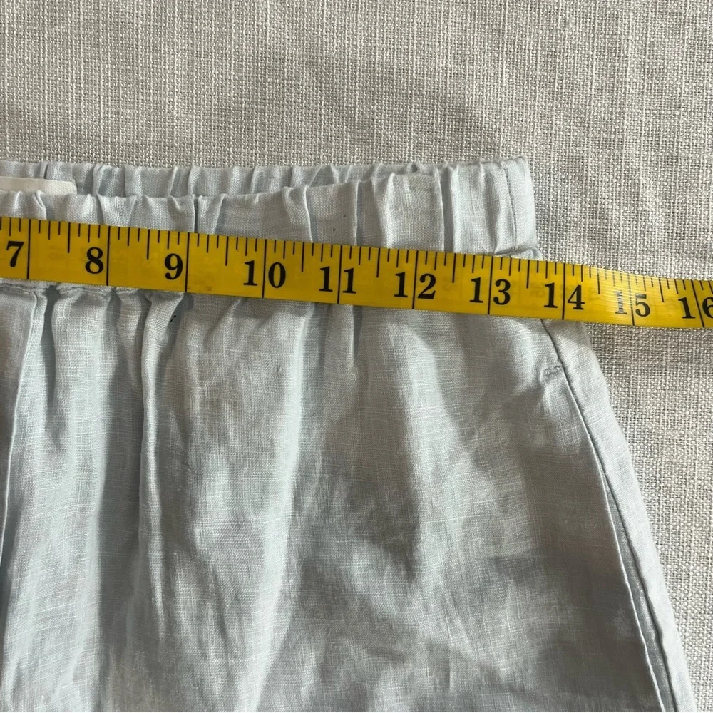 Wilfred Free Women's Light Gray Linen Shorts Pull On Beach Vacation  S